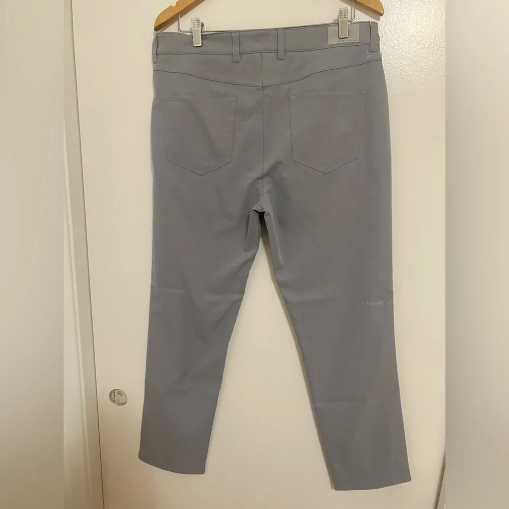 Peter Millar eb66 Performance Five Pocket Pant in Grey Gale Color - Picture 9 of 10